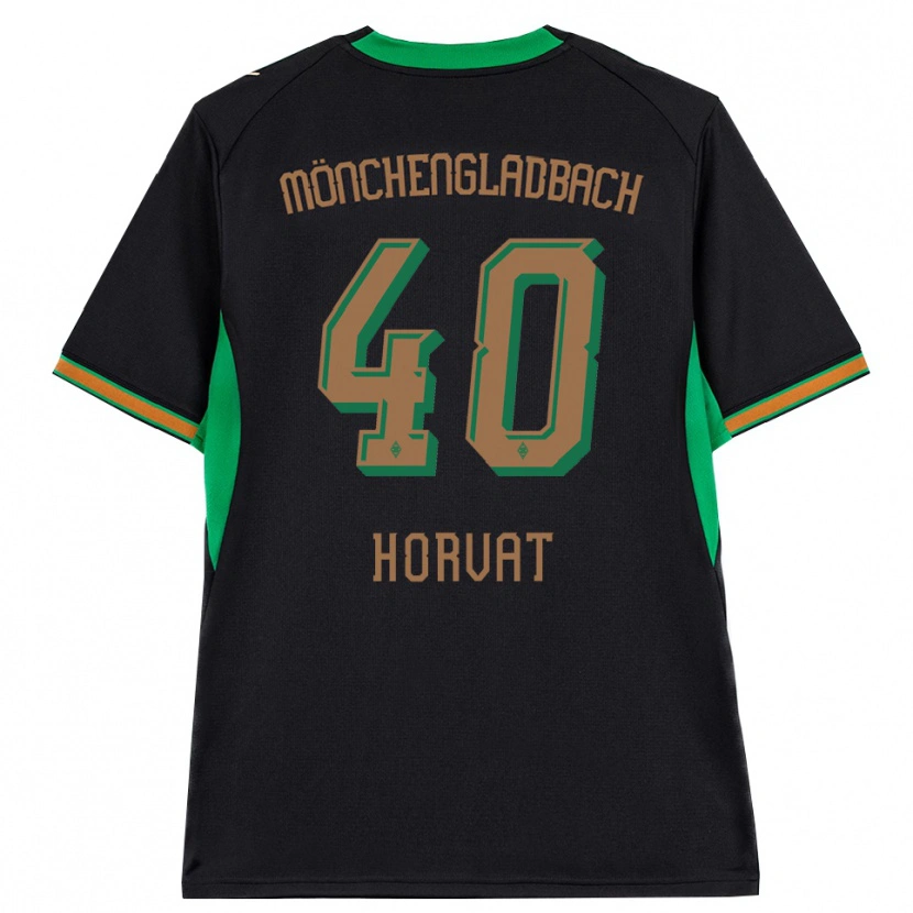 Danxen Kinderen Niko Horvat #40 Zwart Oranje Groen Bruin Uitshirt Uittenue 2026/27 T-Shirt