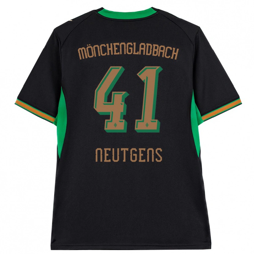 Danxen Kinderen Maximilian Neutgens #41 Zwart Oranje Groen Bruin Uitshirt Uittenue 2026/27 T-Shirt
