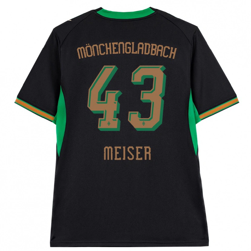 Danxen Kinderen Tyler Meiser #43 Zwart Oranje Groen Bruin Uitshirt Uittenue 2026/27 T-Shirt
