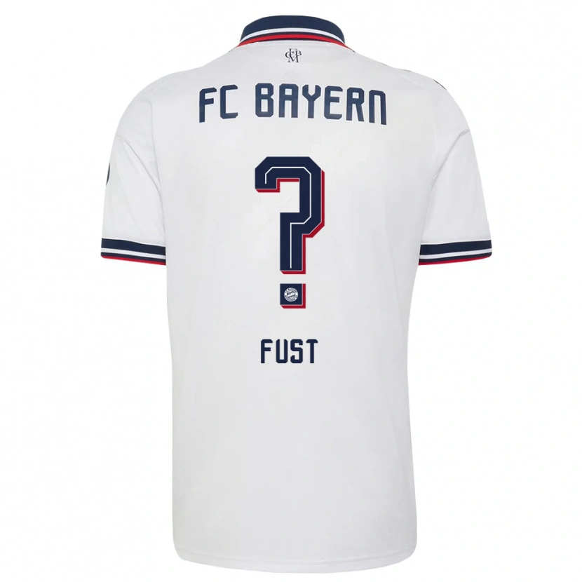 Danxen Kinderen Leon Fust #0 Wit Grijs Rood Uitshirt Uittenue 2026/27 T-Shirt