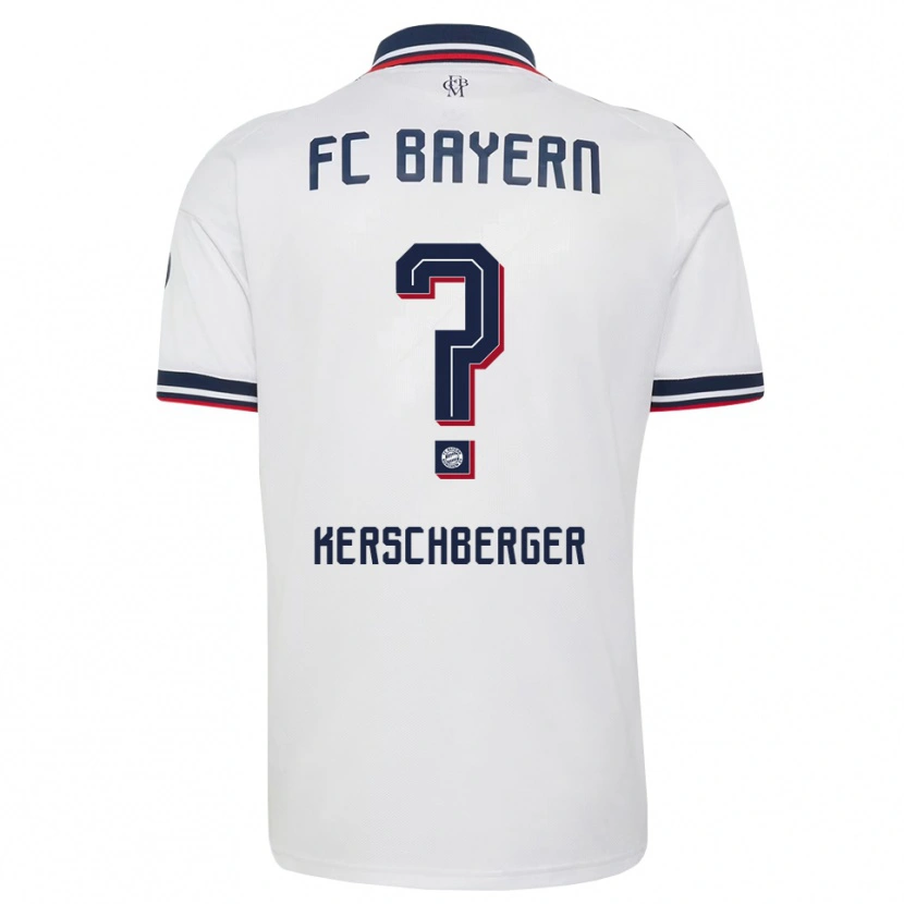 Danxen Kinderen Paul Kerschberger #0 Wit Grijs Rood Uitshirt Uittenue 2026/27 T-Shirt