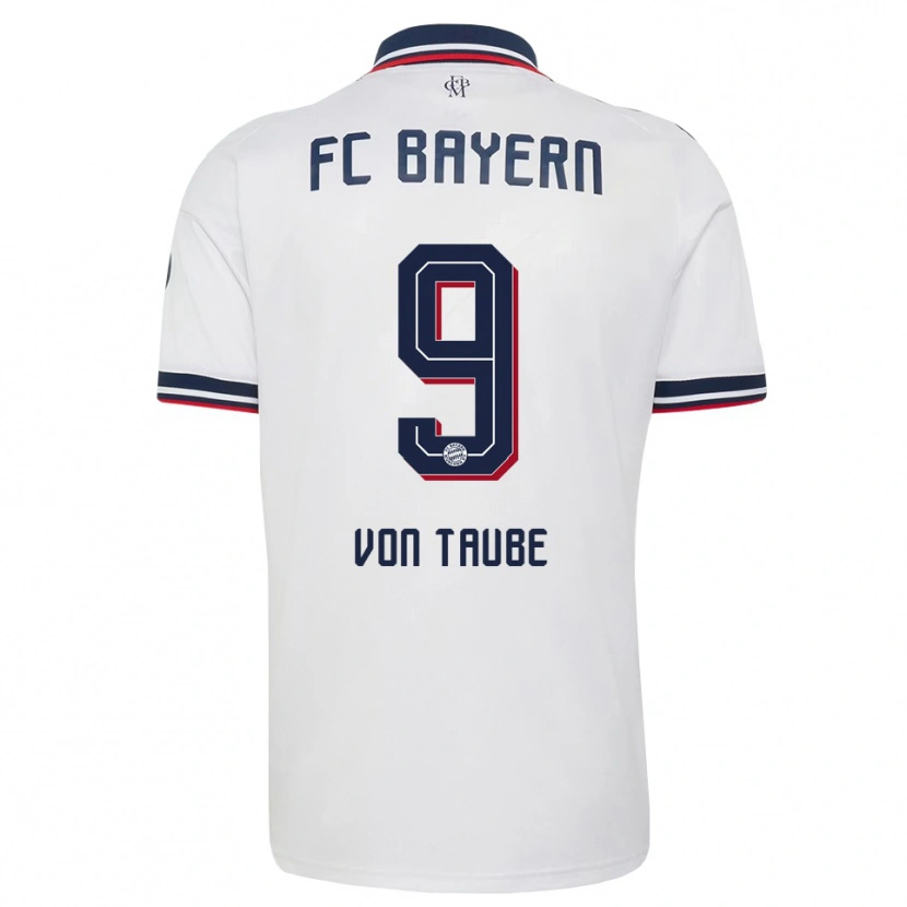 Danxen Kinderen Philipp Von Taube #9 Wit Grijs Rood Uitshirt Uittenue 2026/27 T-Shirt