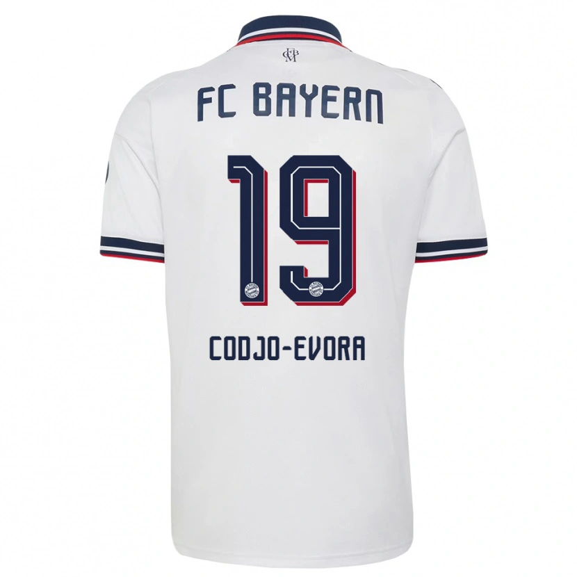 Danxen Kinderen Noah Codjo-Evora #19 Wit Grijs Rood Uitshirt Uittenue 2026/27 T-Shirt