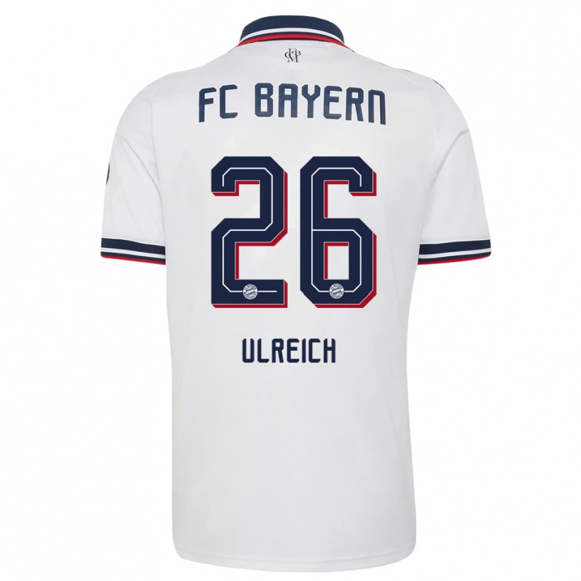 Danxen Kinderen Sven Ulreich #26 Wit Grijs Rood Uitshirt Uittenue 2026/27 T-Shirt