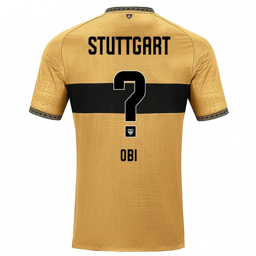 Danxen Kinderen Collin Obi #0 Bruin Zwart Wit Uitshirt Uittenue 2026/27 T-Shirt