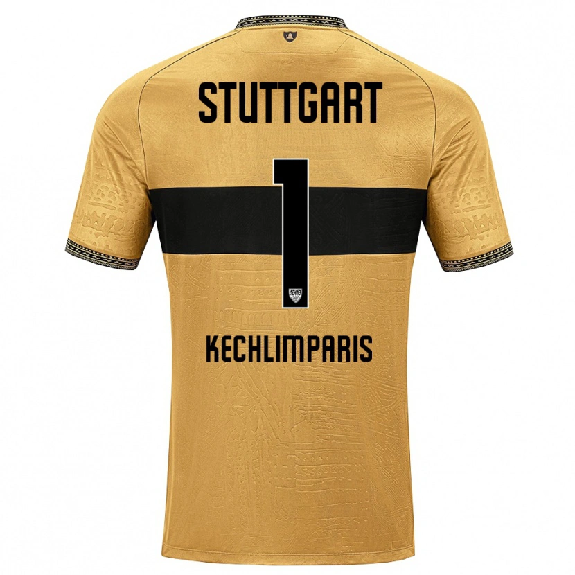 Danxen Kinderen Ioannis Kechlimparis #1 Bruin Zwart Wit Uitshirt Uittenue 2026/27 T-Shirt