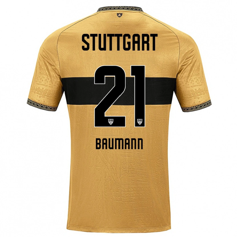 Danxen Kinderen Katharina Baumann #21 Bruin Zwart Wit Uitshirt Uittenue 2026/27 T-Shirt