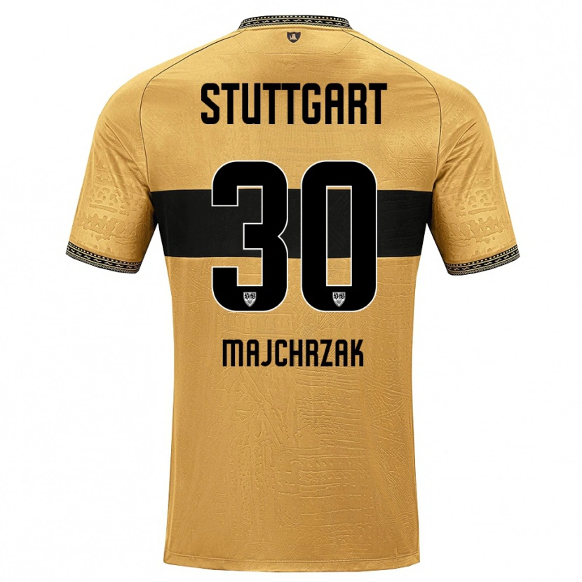 Danxen Kinderen Jordan Majchrzak #30 Bruin Zwart Wit Uitshirt Uittenue 2026/27 T-Shirt