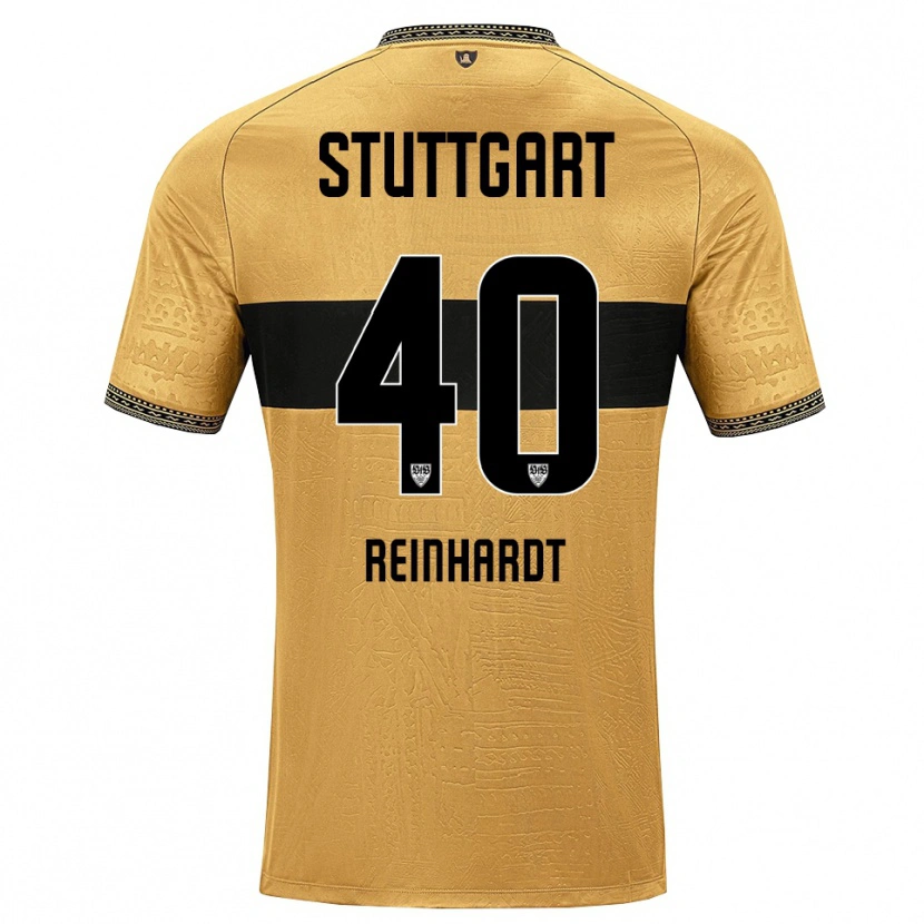 Danxen Kinderen Peter Reinhardt #40 Bruin Zwart Wit Uitshirt Uittenue 2026/27 T-Shirt