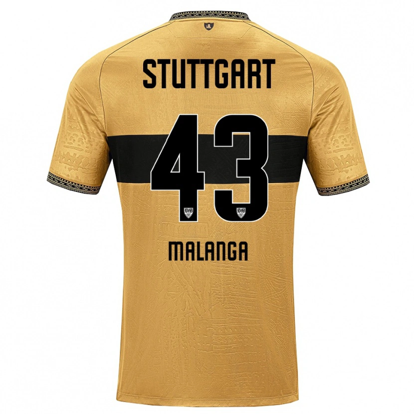 Danxen Kinderen Jarzinho Malanga #43 Bruin Zwart Wit Uitshirt Uittenue 2026/27 T-Shirt