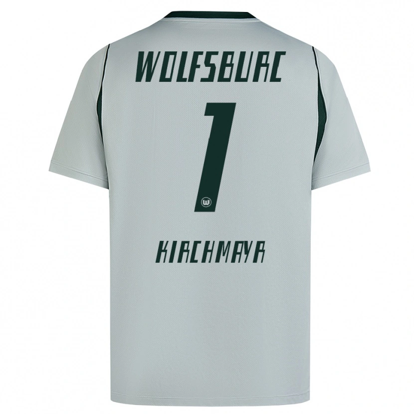 Danxen Kinderen Juri Kirchmayr #1 Grijs Groen Uitshirt Uittenue 2026/27 T-Shirt