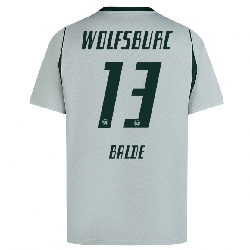 Danxen Kinderen Saido Baldé #13 Grijs Groen Uitshirt Uittenue 2026/27 T-Shirt