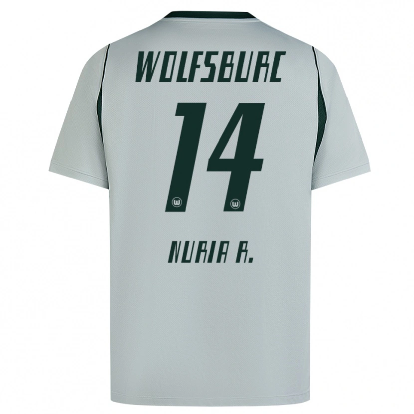 Danxen Kinderen Nuria Rabano #14 Grijs Groen Uitshirt Uittenue 2026/27 T-Shirt