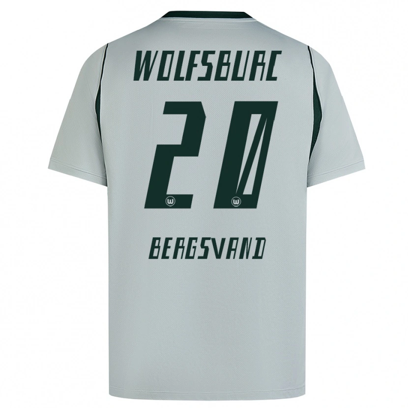 Danxen Kinderen Guro Bergsvand #20 Grijs Groen Uitshirt Uittenue 2026/27 T-Shirt