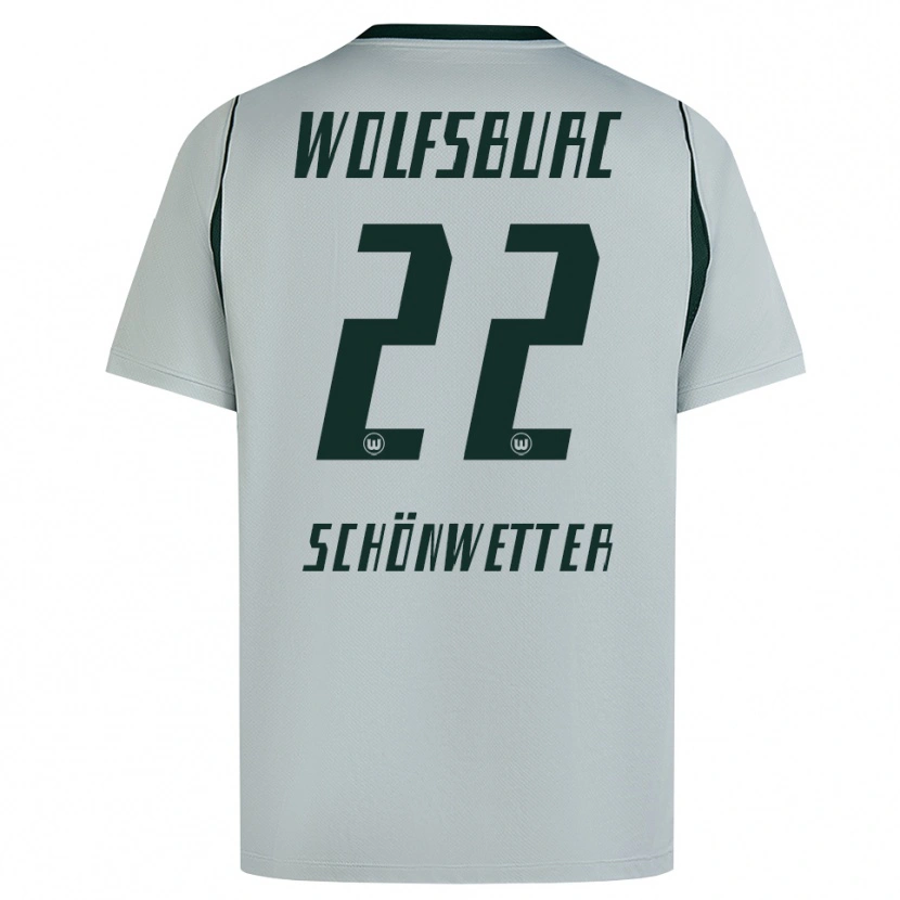 Danxen Kinderen Christina Schönwetter #22 Grijs Groen Uitshirt Uittenue 2026/27 T-Shirt