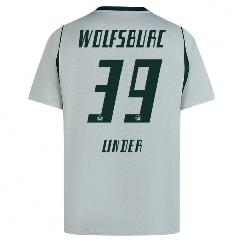 Danxen Kinderen Sarai Linder #39 Grijs Groen Uitshirt Uittenue 2026/27 T-Shirt
