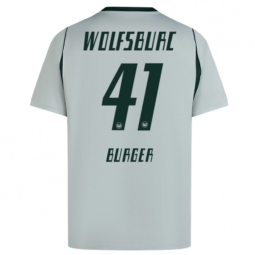 Danxen Kinderen Jan Bürger #41 Grijs Groen Uitshirt Uittenue 2026/27 T-Shirt
