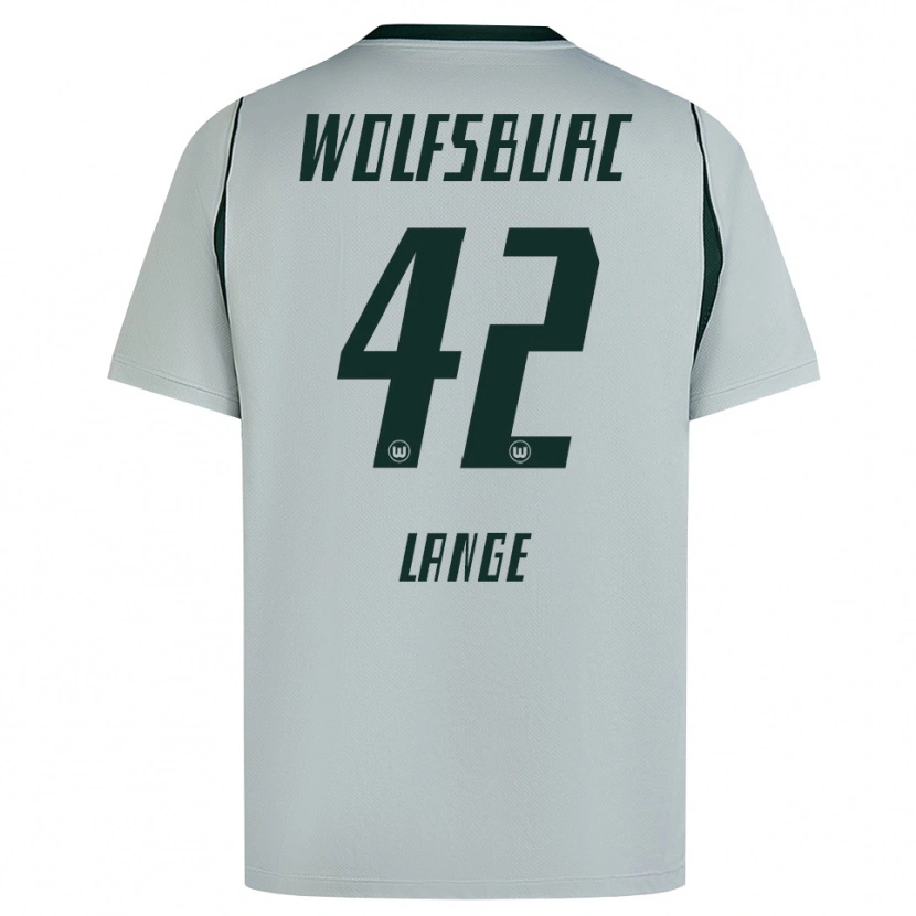 Danxen Kinderen Felix Lange #42 Grijs Groen Uitshirt Uittenue 2026/27 T-Shirt