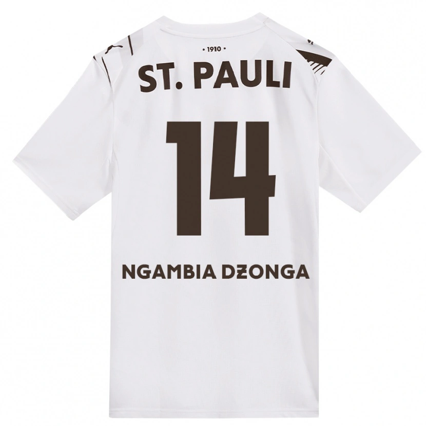 Danxen Kinderen Sisco Ngambia #14 Cafe Wit Rood Uitshirt Uittenue 2026/27 T-Shirt