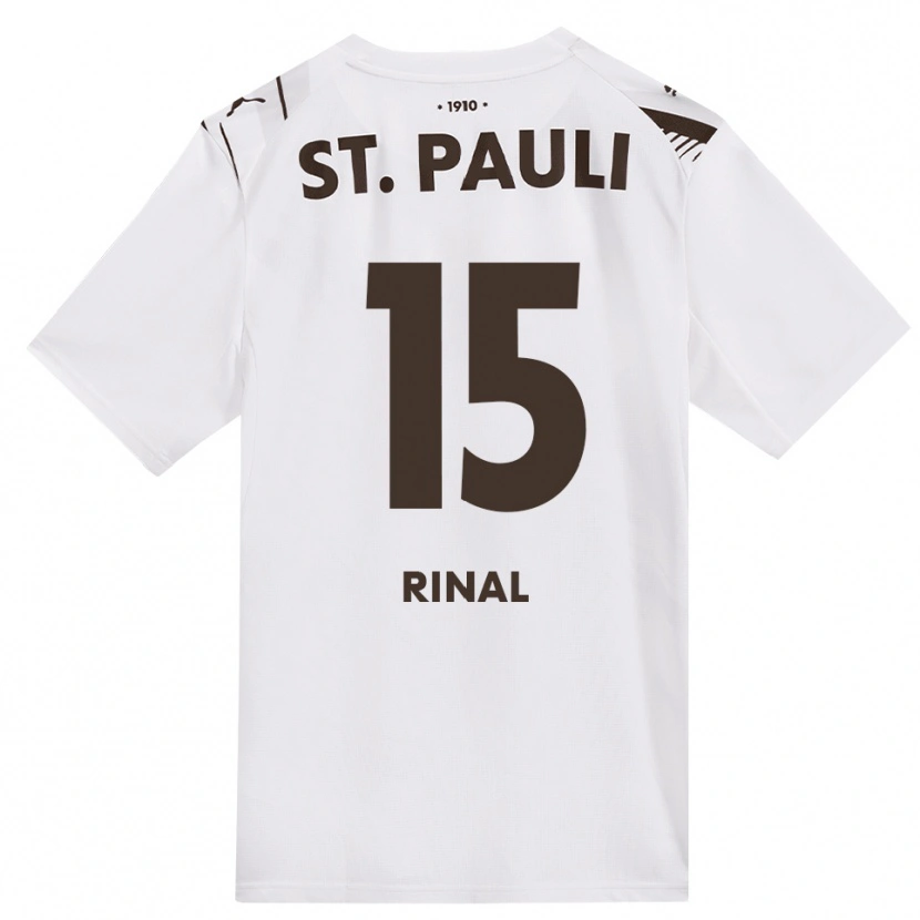 Danxen Kinderen Selcuk Rinal #15 Cafe Wit Rood Uitshirt Uittenue 2026/27 T-Shirt