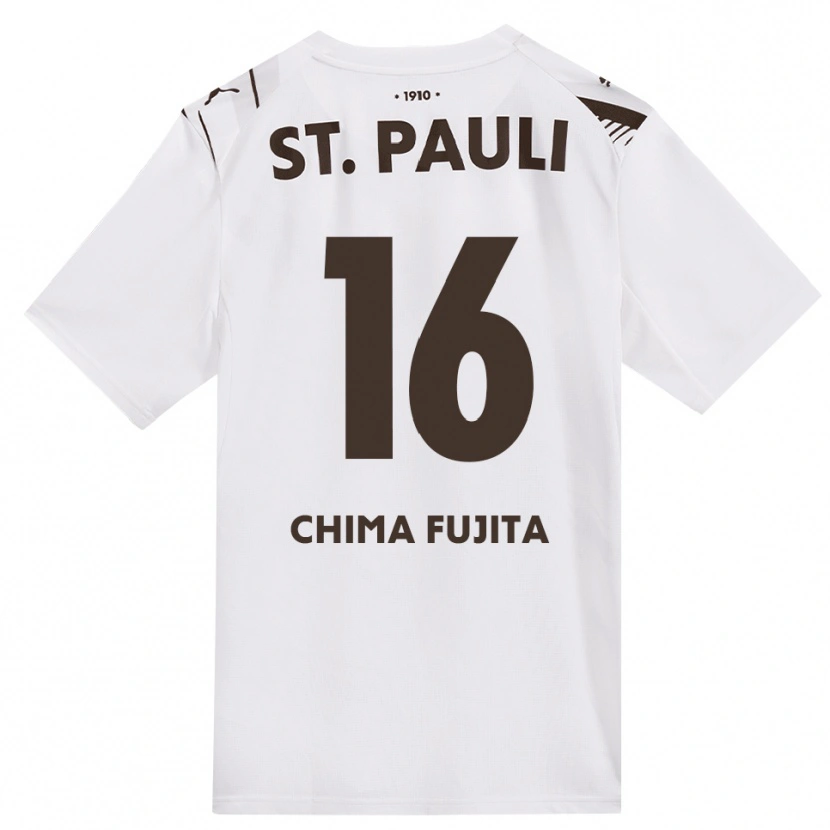 Danxen Kinderen Joel Chima Fujita #16 Cafe Wit Rood Uitshirt Uittenue 2026/27 T-Shirt