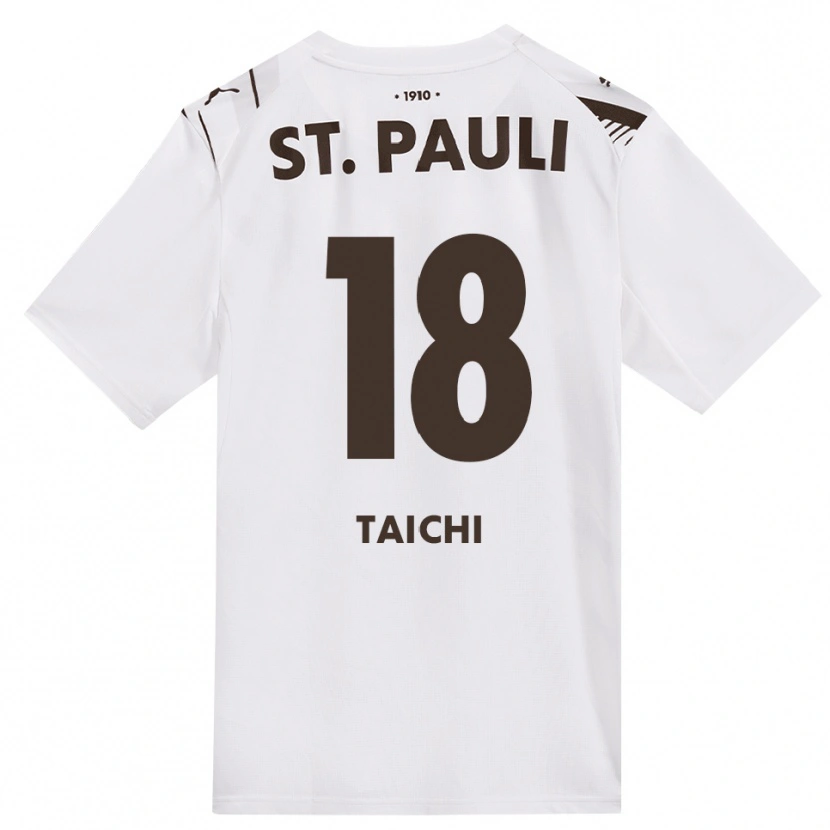 Danxen Kinderen Taichi Hara #18 Cafe Wit Rood Uitshirt Uittenue 2026/27 T-Shirt