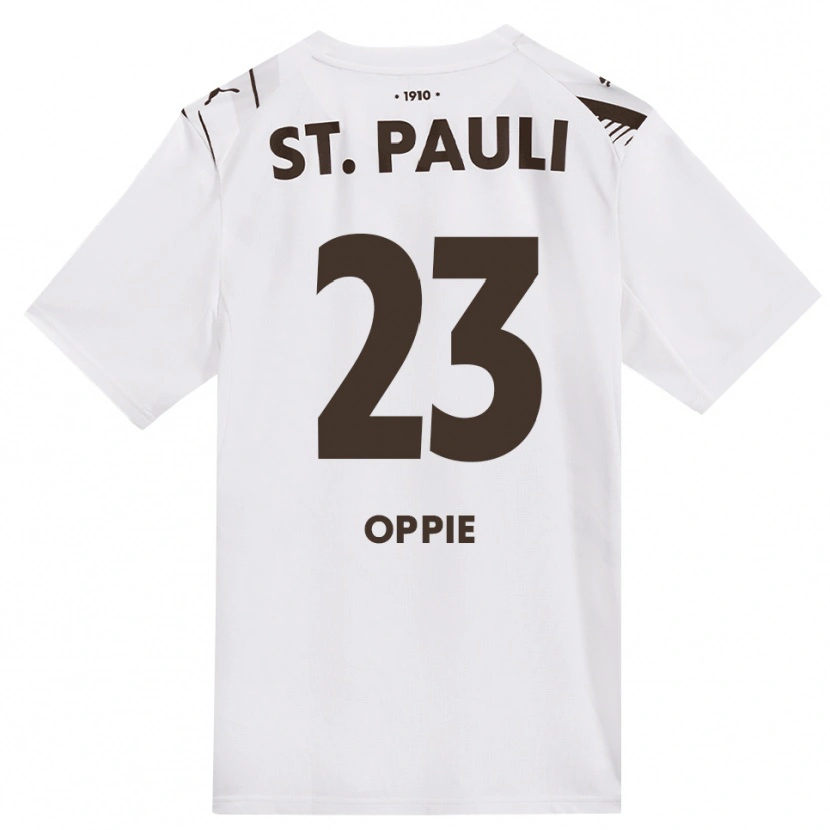 Danxen Kinderen Louis Oppie #23 Cafe Wit Rood Uitshirt Uittenue 2026/27 T-Shirt
