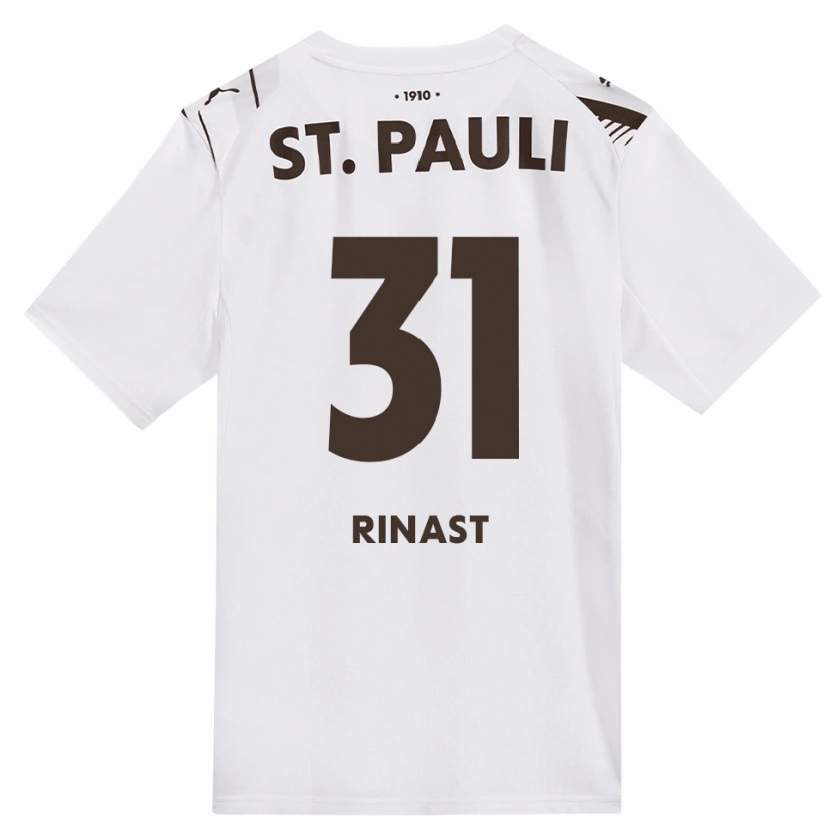 Danxen Kinderen Rachel Rinast #31 Cafe Wit Rood Uitshirt Uittenue 2026/27 T-Shirt
