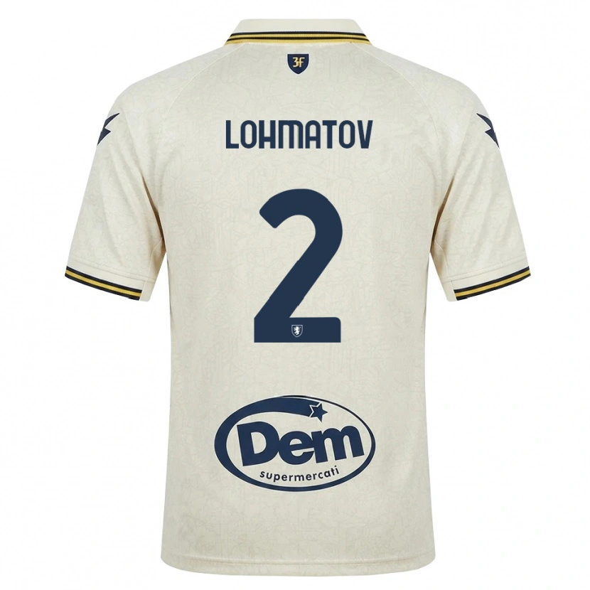 Danxen Kinderen Aleksandr Lohmatov #2 Oldlace Geel Zwart Uitshirt Uittenue 2026/27 T-Shirt