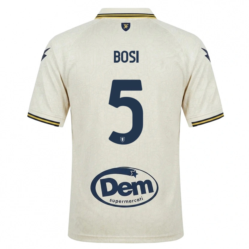 Danxen Kinderen Giorgio Bosi #5 Oldlace Geel Zwart Uitshirt Uittenue 2026/27 T-Shirt