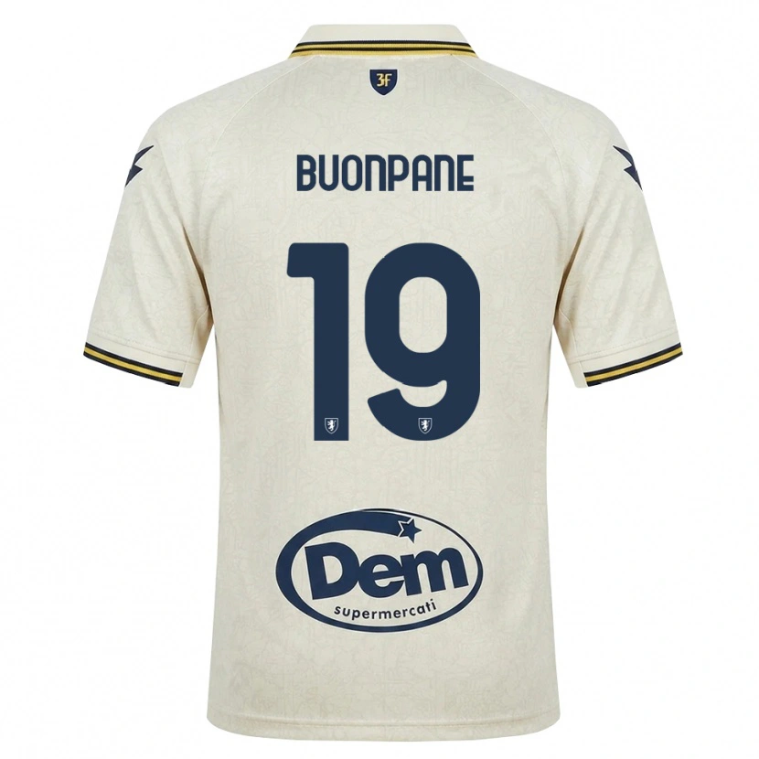 Danxen Kinderen Davide Buonpane #19 Oldlace Geel Zwart Uitshirt Uittenue 2026/27 T-Shirt