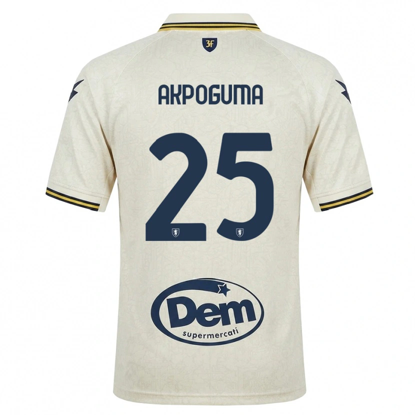 Danxen Kinderen Kevin Akpoguma #25 Oldlace Geel Zwart Uitshirt Uittenue 2026/27 T-Shirt
