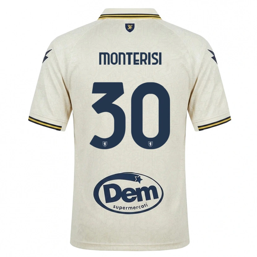 Danxen Kinderen Ilario Monterisi #30 Oldlace Geel Zwart Uitshirt Uittenue 2026/27 T-Shirt