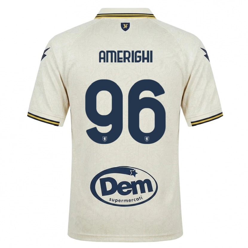 Danxen Kinderen Igor Amerighi #96 Oldlace Geel Zwart Uitshirt Uittenue 2026/27 T-Shirt
