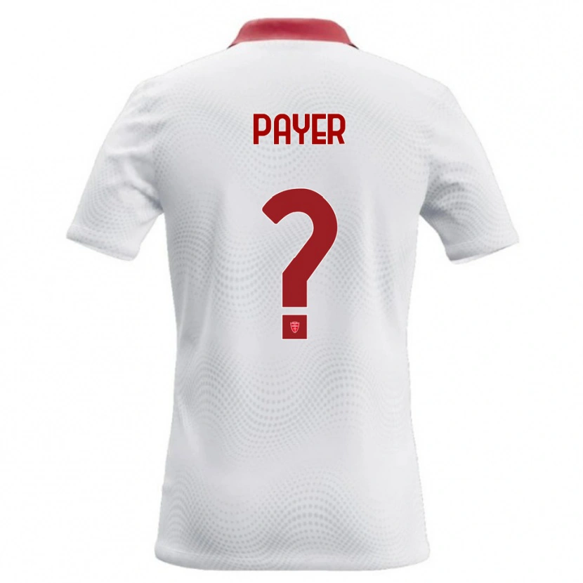 Danxen Kinderen Leonardo Payer #0 Wit Rood Uitshirt Uittenue 2026/27 T-Shirt