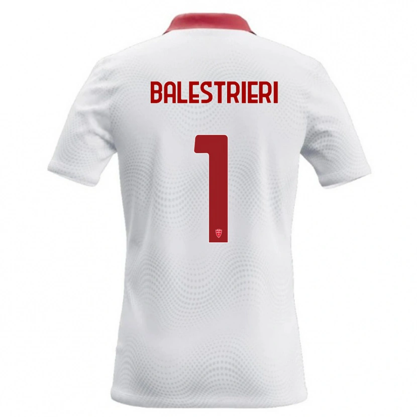 Danxen Kinderen Alessandro Balestrieri #1 Wit Rood Uitshirt Uittenue 2026/27 T-Shirt