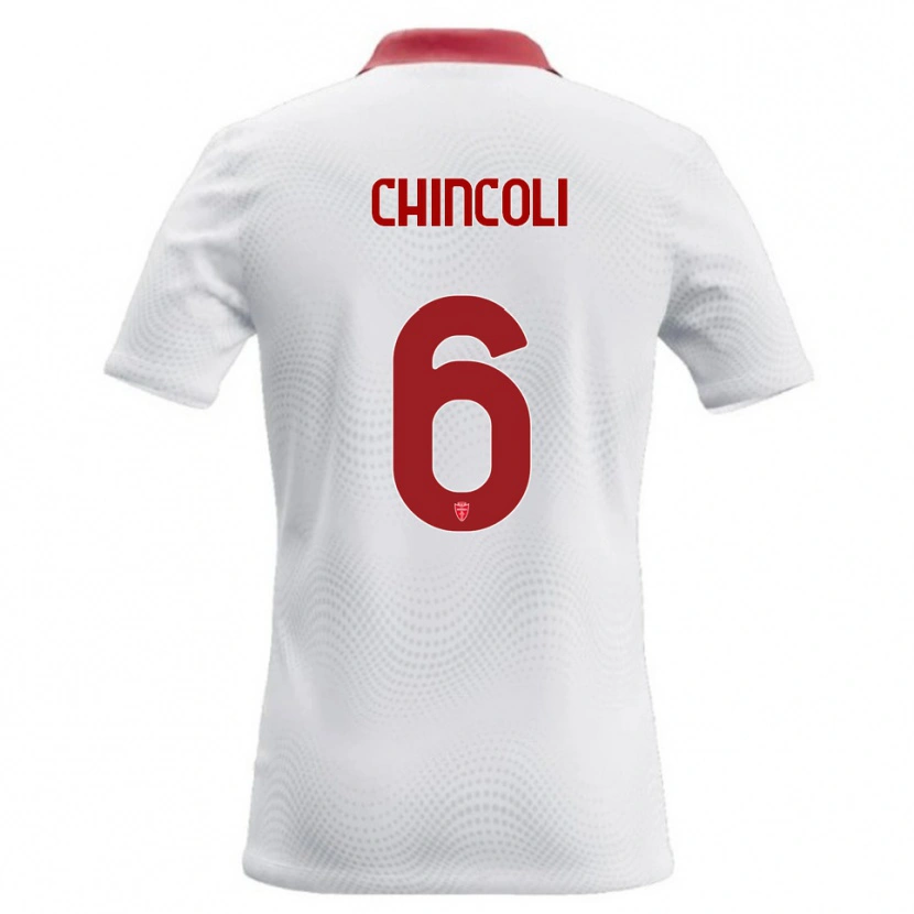 Danxen Kinderen Lorenzo Chincoli #6 Wit Rood Uitshirt Uittenue 2026/27 T-Shirt