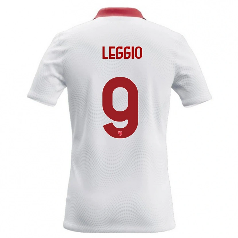 Danxen Kinderen Thomas Leggio #9 Wit Rood Uitshirt Uittenue 2026/27 T-Shirt