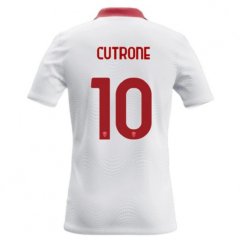 Danxen Kinderen Patrick Cutrone #10 Wit Rood Uitshirt Uittenue 2026/27 T-Shirt