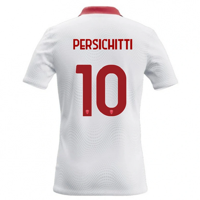 Danxen Kinderen Matteo Persichitti #10 Wit Rood Uitshirt Uittenue 2026/27 T-Shirt