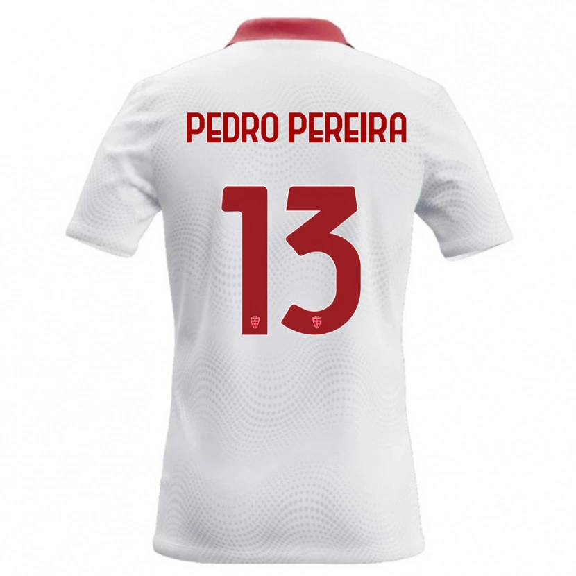 Danxen Kinderen Pedro Pereira #13 Wit Rood Uitshirt Uittenue 2026/27 T-Shirt