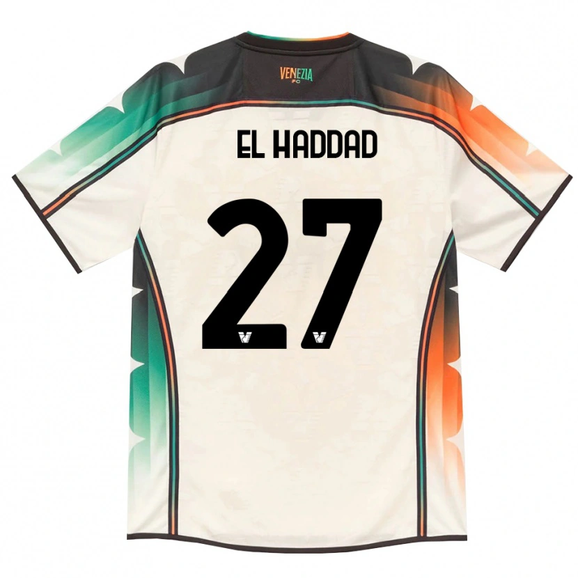 Danxen Kinderen Saad El Haddad #27 Oldlace Oranje Groen Uitshirt Uittenue 2026/27 T-Shirt