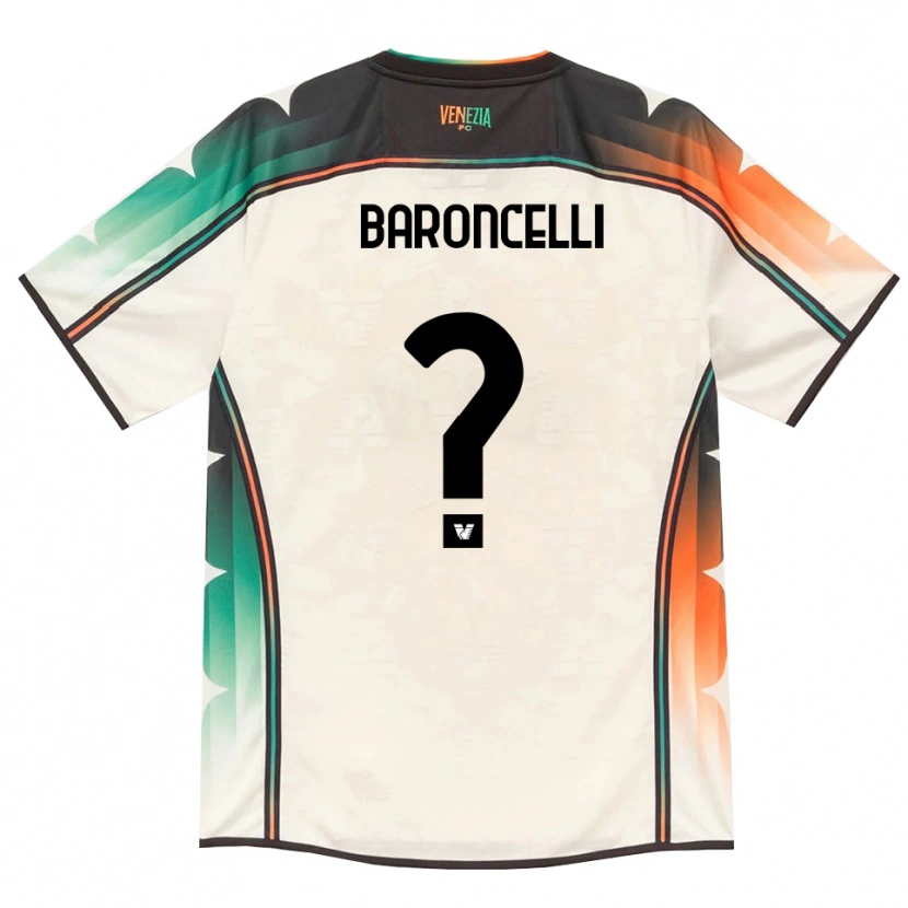 Danxen Kinderen Andrea Baroncelli #0 Oldlace Oranje Groen Uitshirt Uittenue 2026/27 T-Shirt