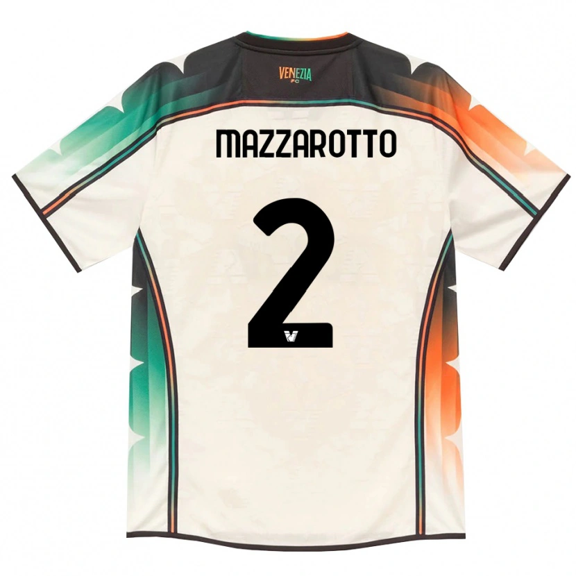 Danxen Kinderen Jacopo Mazzarotto #2 Oldlace Oranje Groen Uitshirt Uittenue 2026/27 T-Shirt