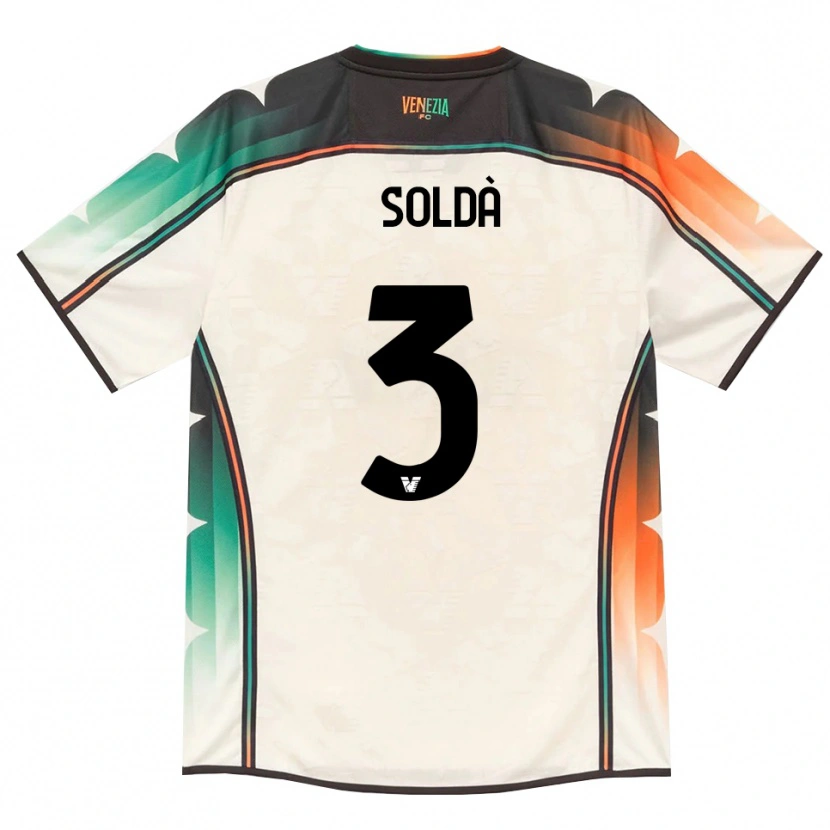 Danxen Kinderen Mohamed Soldà #3 Oldlace Oranje Groen Uitshirt Uittenue 2026/27 T-Shirt