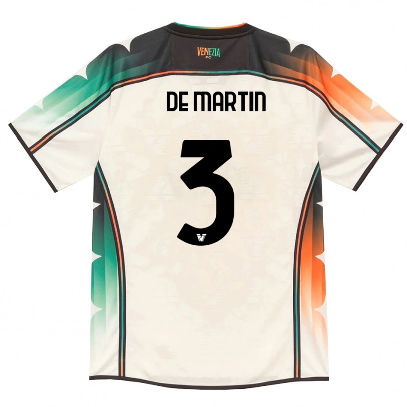 Danxen Kinderen Lorenzo De Martin #3 Oldlace Oranje Groen Uitshirt Uittenue 2026/27 T-Shirt