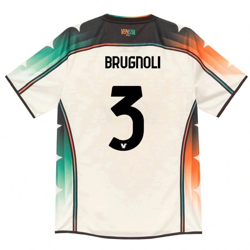Danxen Kinderen Lorenzo Brugnoli #3 Oldlace Oranje Groen Uitshirt Uittenue 2026/27 T-Shirt