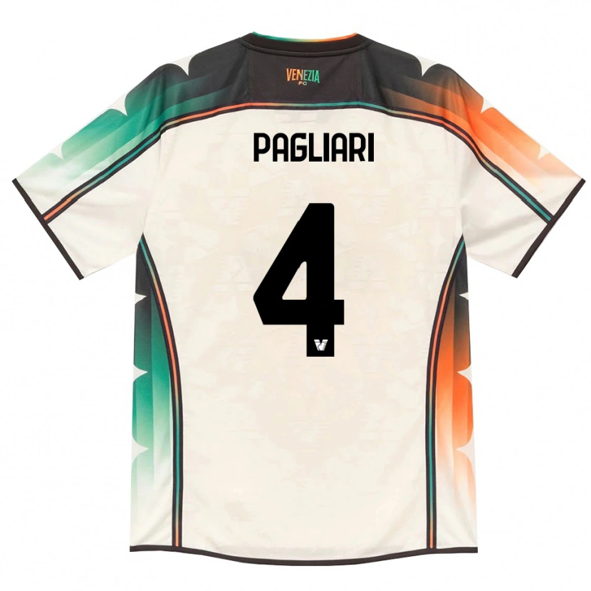 Danxen Kinderen Alessandro Pagliari #4 Oldlace Oranje Groen Uitshirt Uittenue 2026/27 T-Shirt
