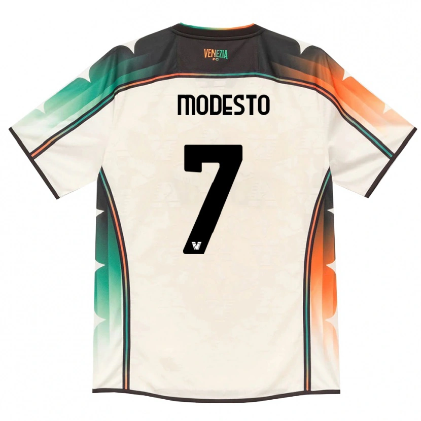 Danxen Kinderen Riccardo Modesto #7 Oldlace Oranje Groen Uitshirt Uittenue 2026/27 T-Shirt