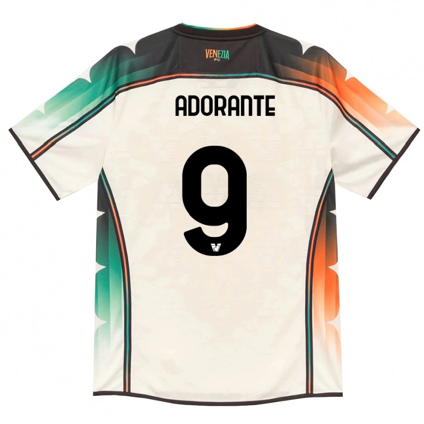 Danxen Kinderen Andrea Adorante #9 Oldlace Oranje Groen Uitshirt Uittenue 2026/27 T-Shirt
